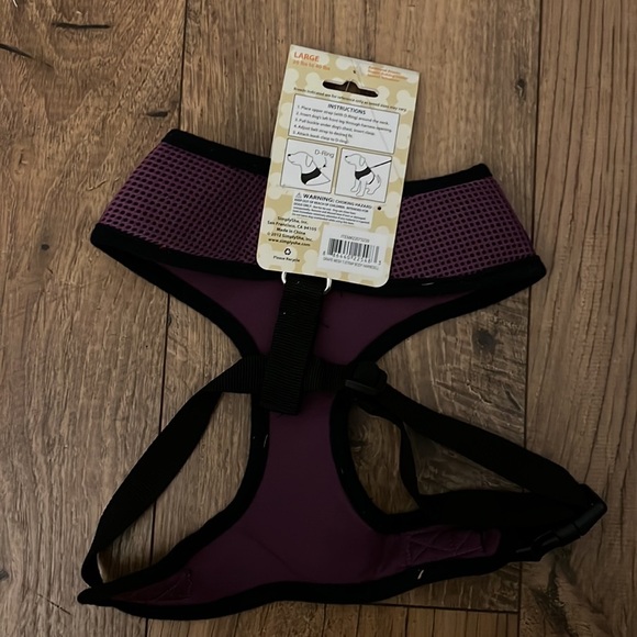 🦮 Simply Dog Adjustable Body Harness Purple Size L (20-40 lbs) - Picture 2 of 5